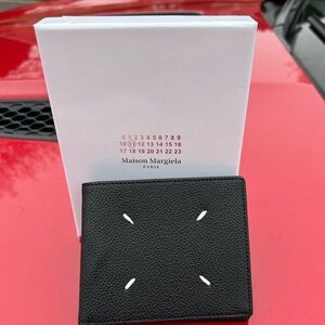 Maison Martin Margiela Black Leather Men's Wallet